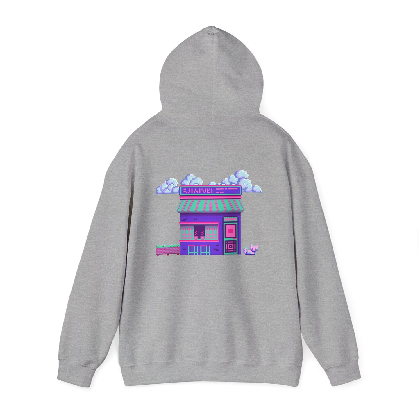Vibrant Pixel Hoodie: Cozy Unisex Sweatshirt for Casual Styles, Perfect for Gifting, Everyday Comfort, Unique Streetwear, Retro Vibe