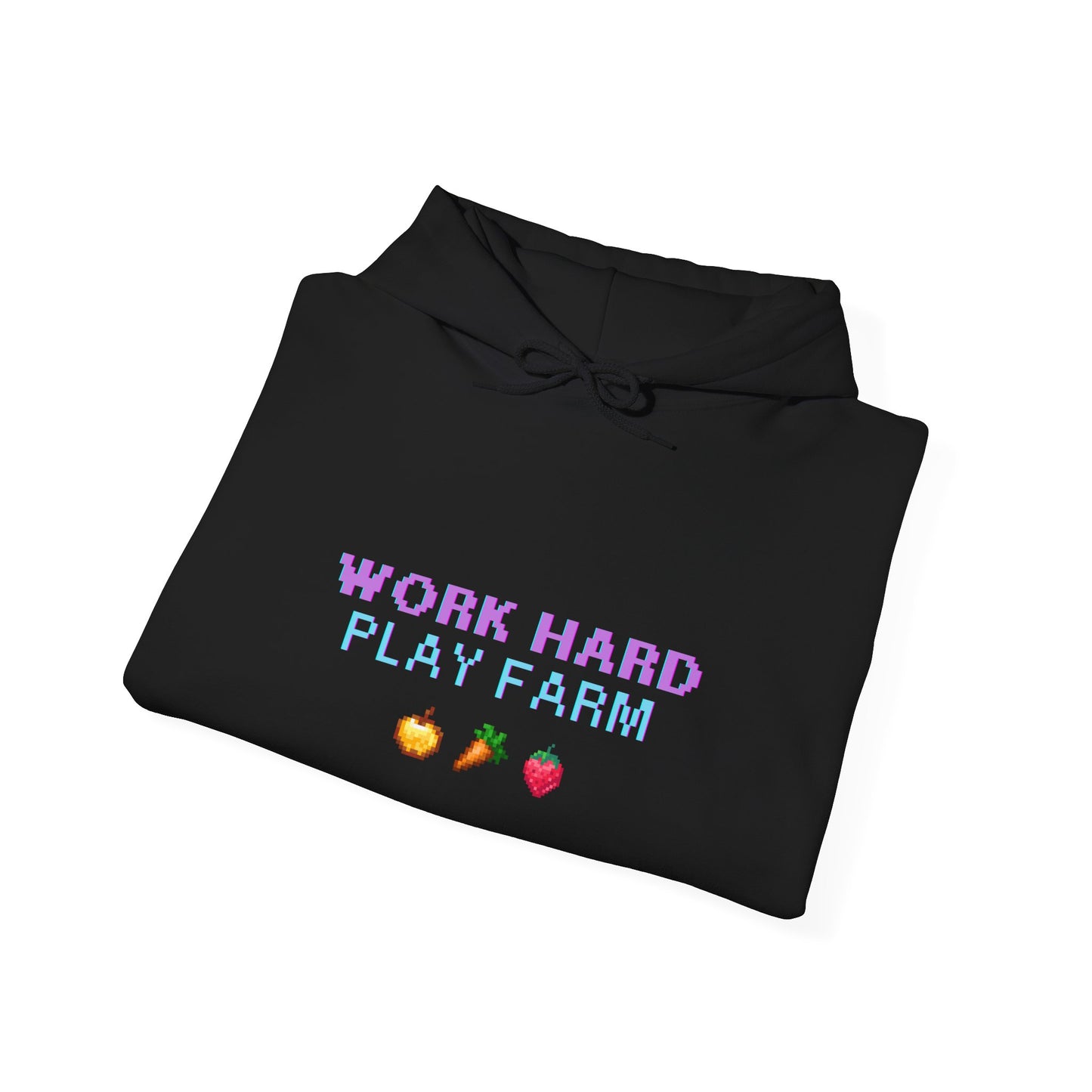 Work Hard Play Farm Hoodie, Unisex Hooded Sweatshirt, Cozy Farm Apparel, Perfect Gift for Farmers, Casual Wear, Farm-Themed Hoodie