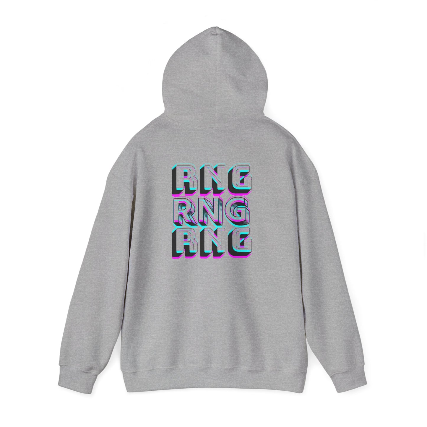 RNG Graphic Hoodie, Cozy Sweatshirt, Gamer Fashion, Casual Wear, Unisex Gift, Fall/Winter Style