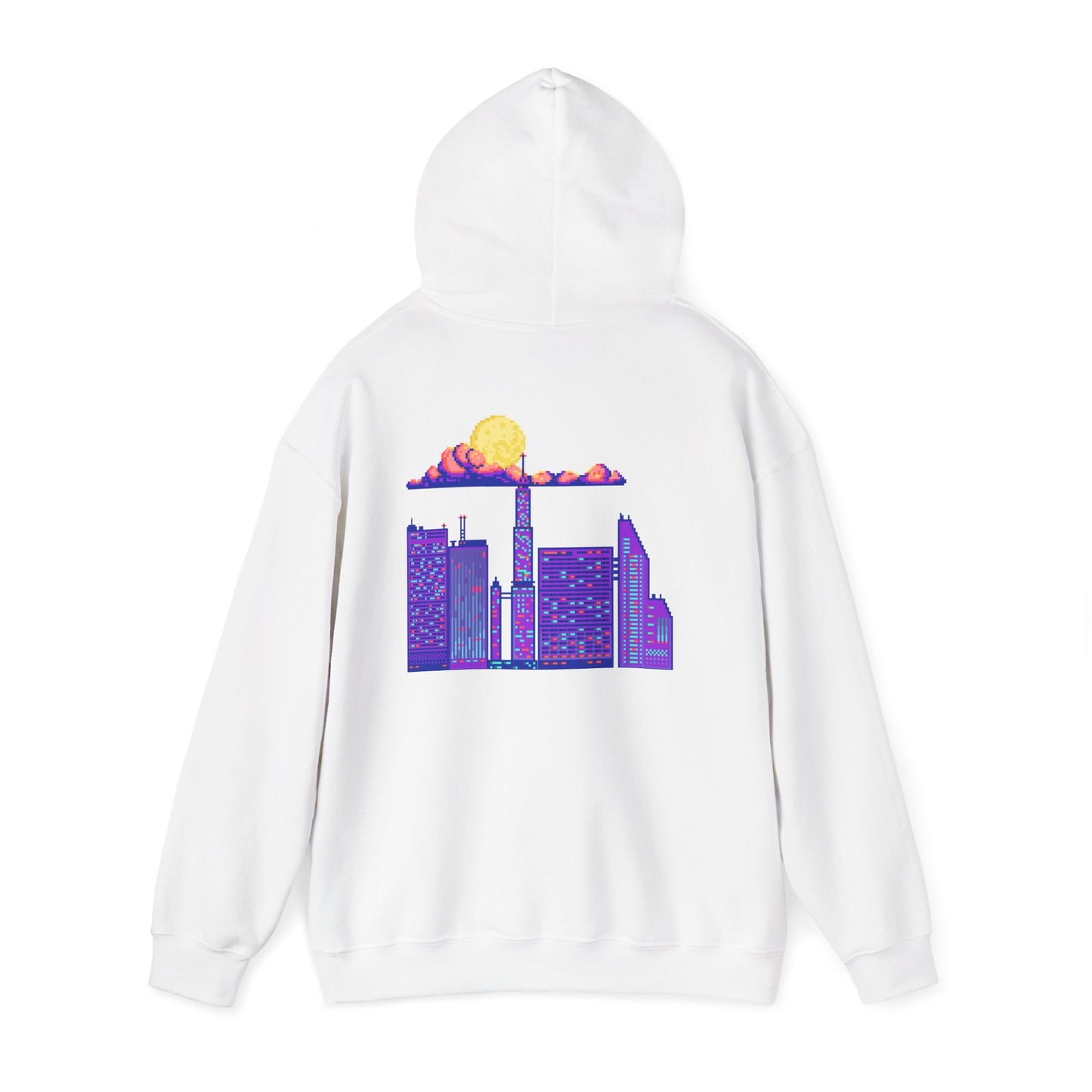 Urban Skyline Graphic Hoodie, Cozy Streetwear, Unisex Hoodie, Perfect for Casual Days, Gift for City Lovers, Lightweight Sweatshirt