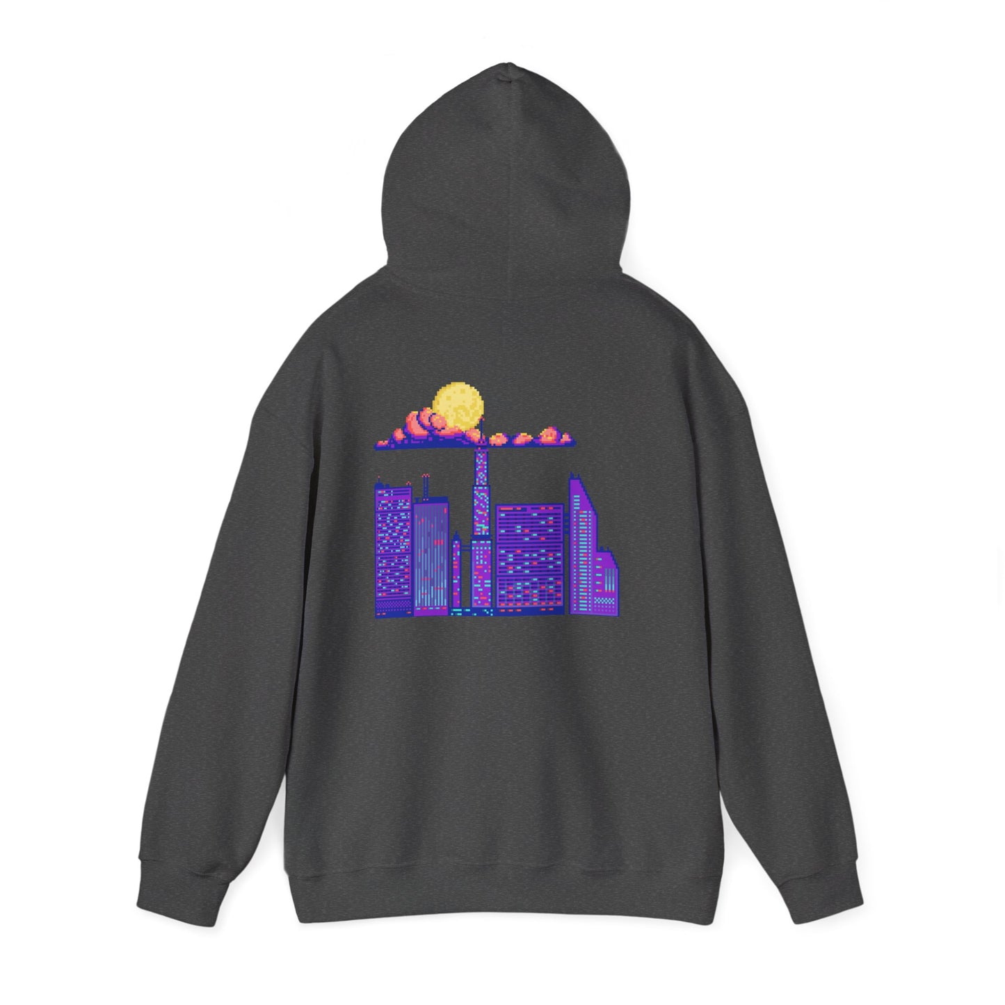 Urban Skyline Graphic Hoodie, Cozy Streetwear, Unisex Hoodie, Perfect for Casual Days, Gift for City Lovers, Lightweight Sweatshirt