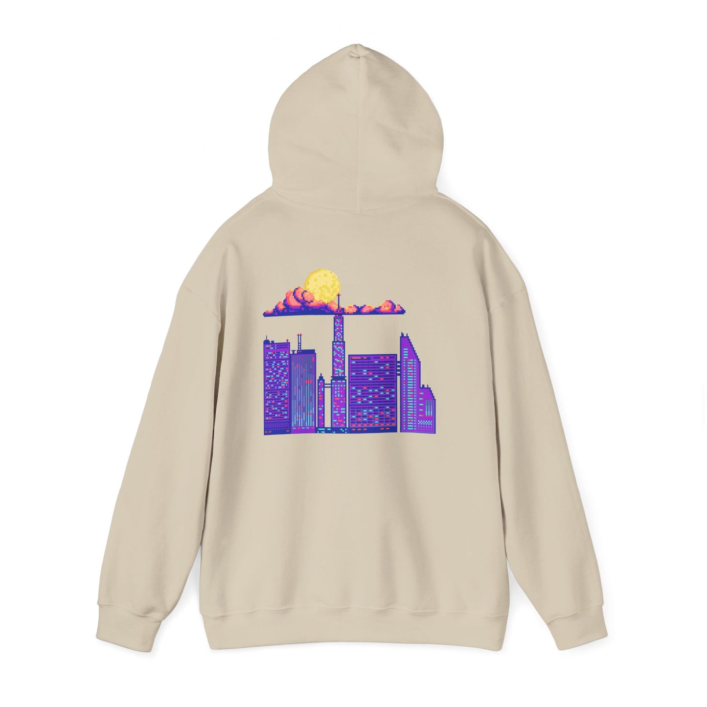 Urban Skyline Graphic Hoodie, Cozy Streetwear, Unisex Hoodie, Perfect for Casual Days, Gift for City Lovers, Lightweight Sweatshirt