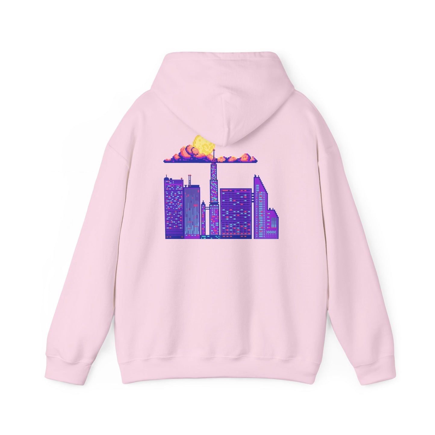 Urban Skyline Graphic Hoodie, Cozy Streetwear, Unisex Hoodie, Perfect for Casual Days, Gift for City Lovers, Lightweight Sweatshirt
