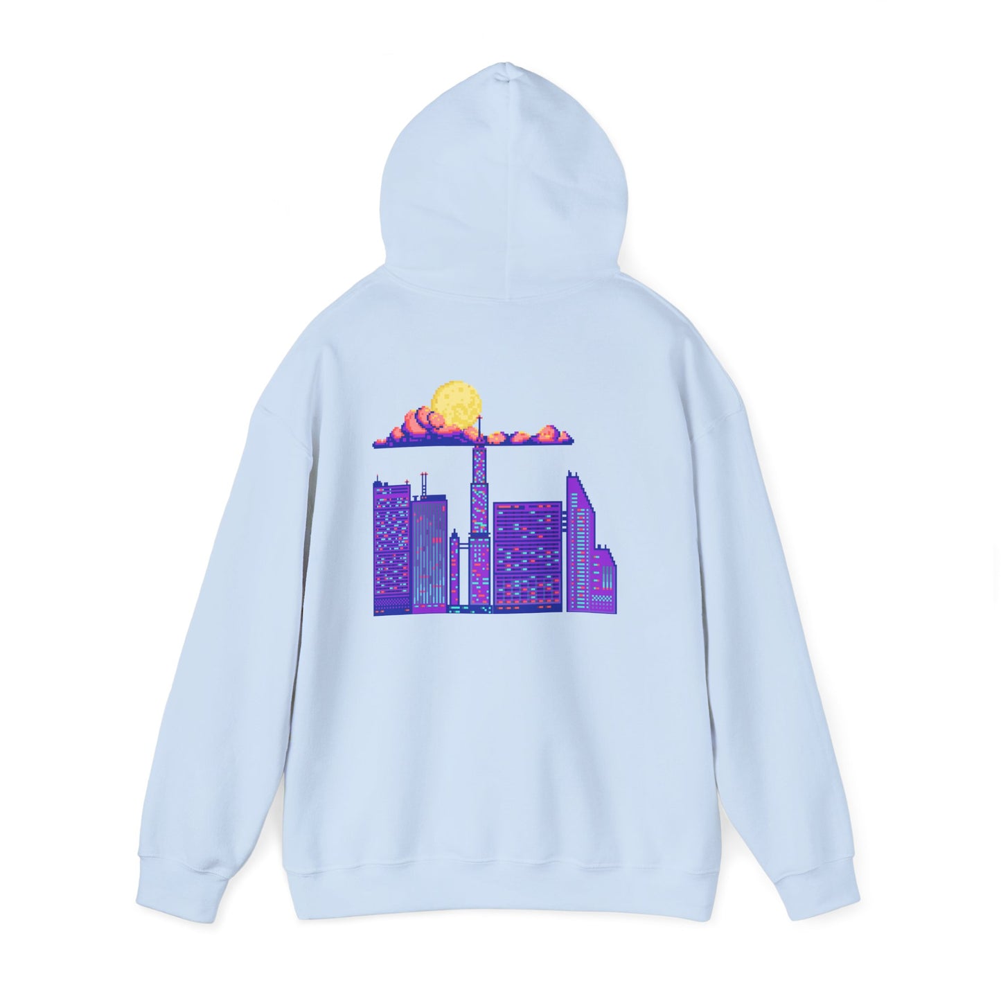 Urban Skyline Graphic Hoodie, Cozy Streetwear, Unisex Hoodie, Perfect for Casual Days, Gift for City Lovers, Lightweight Sweatshirt