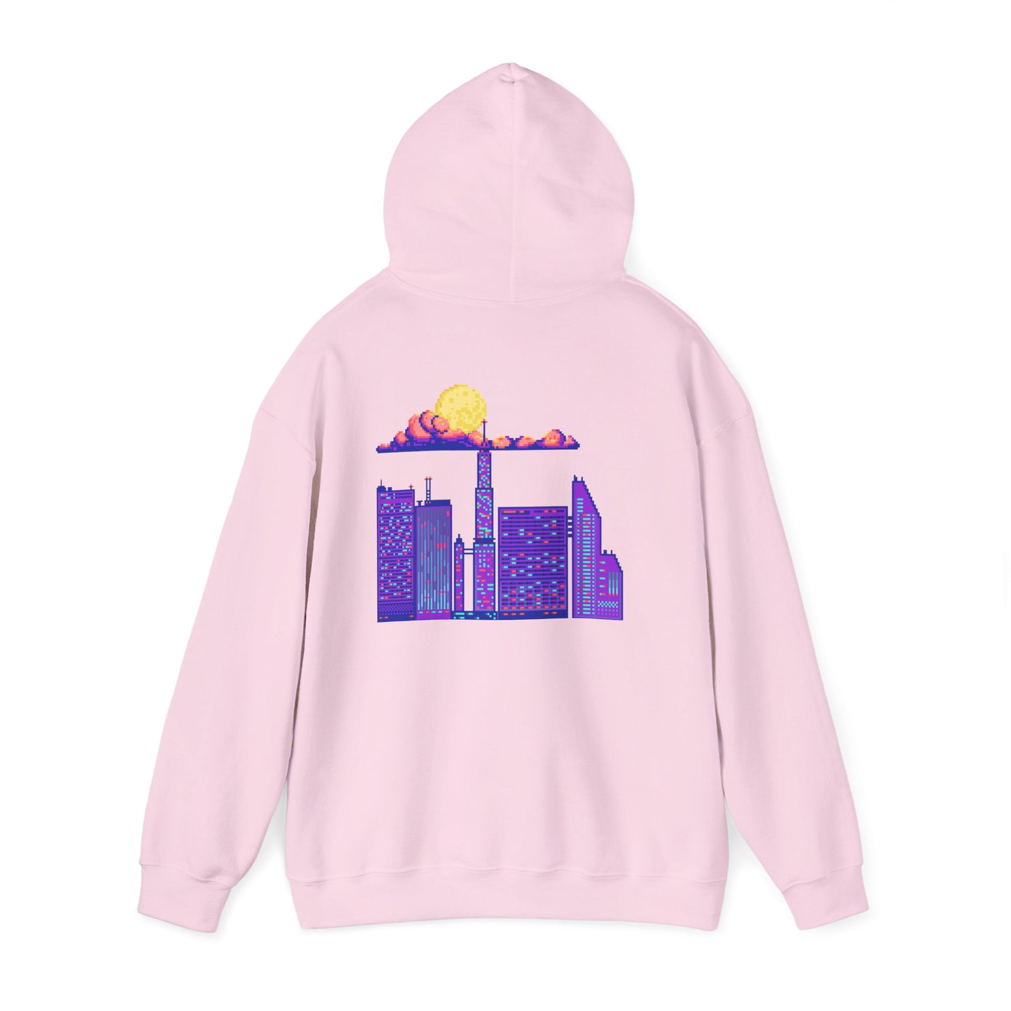 Urban Skyline Graphic Hoodie, Cozy Streetwear, Unisex Hoodie, Perfect for Casual Days, Gift for City Lovers, Lightweight Sweatshirt