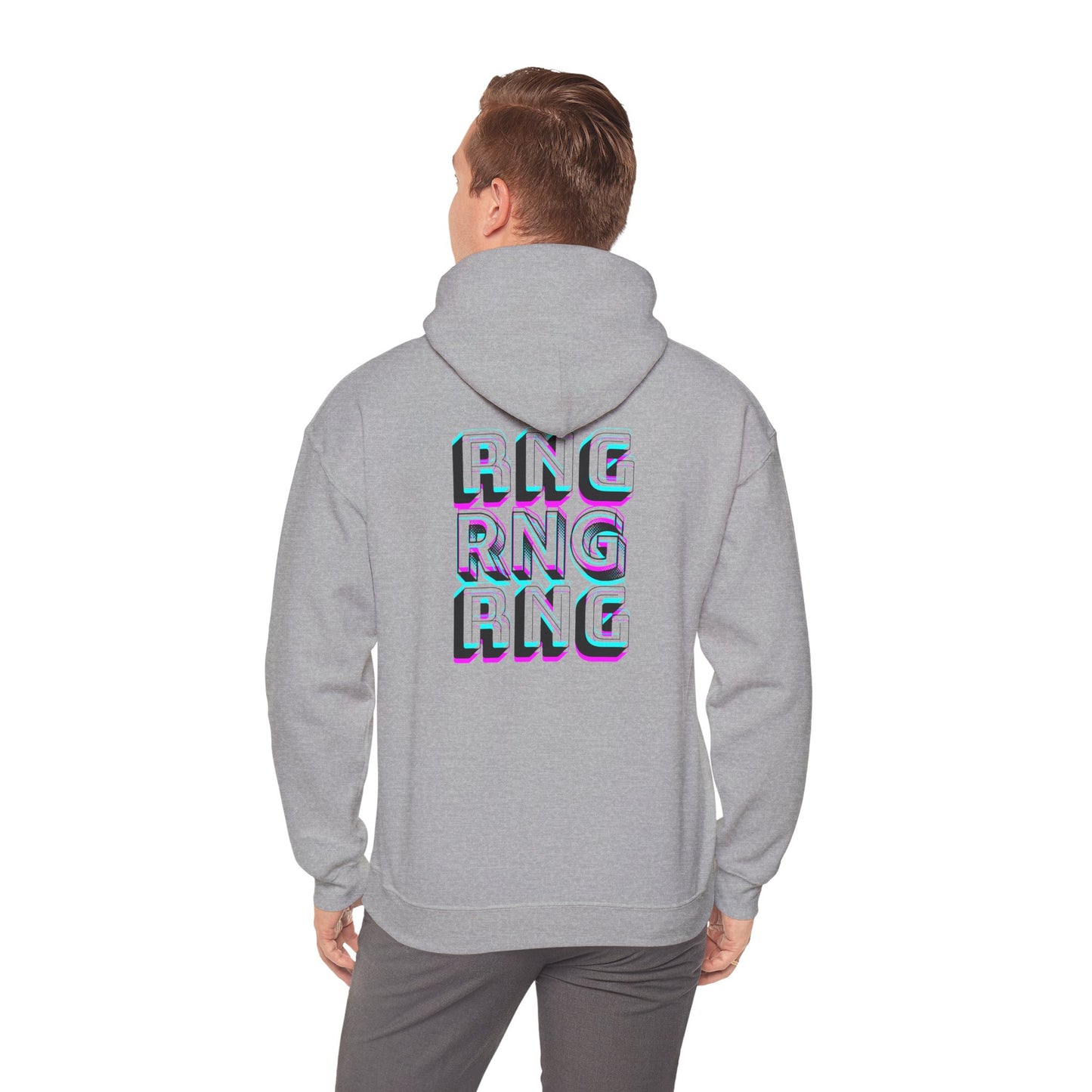 RNG Graphic Hoodie, Cozy Sweatshirt, Gamer Fashion, Casual Wear, Unisex Gift, Fall/Winter Style
