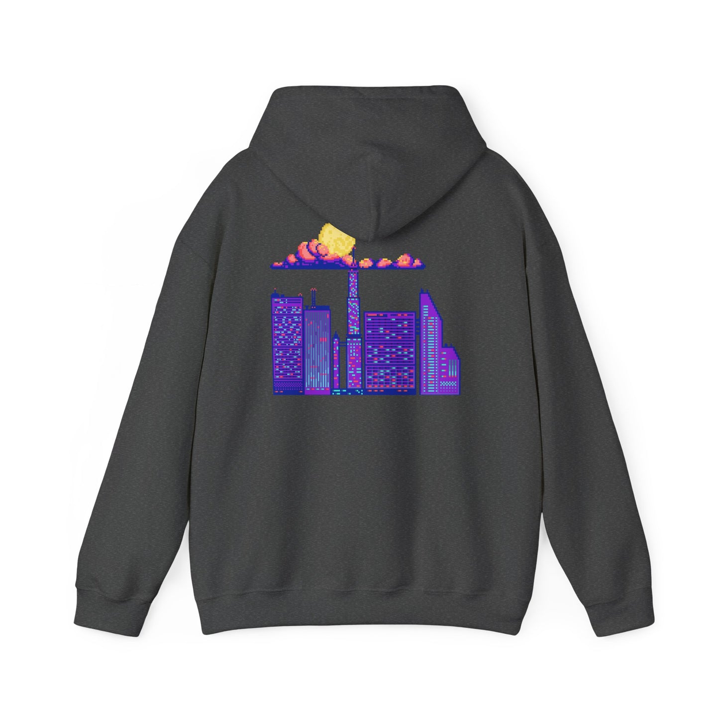 Urban Skyline Graphic Hoodie, Cozy Streetwear, Unisex Hoodie, Perfect for Casual Days, Gift for City Lovers, Lightweight Sweatshirt
