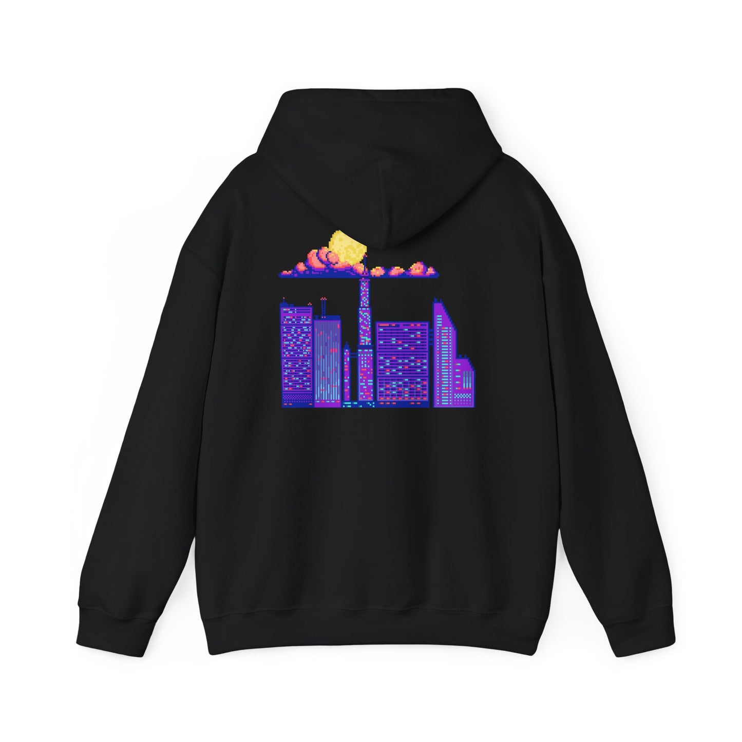 Urban Skyline Graphic Hoodie, Cozy Streetwear, Unisex Hoodie, Perfect for Casual Days, Gift for City Lovers, Lightweight Sweatshirt